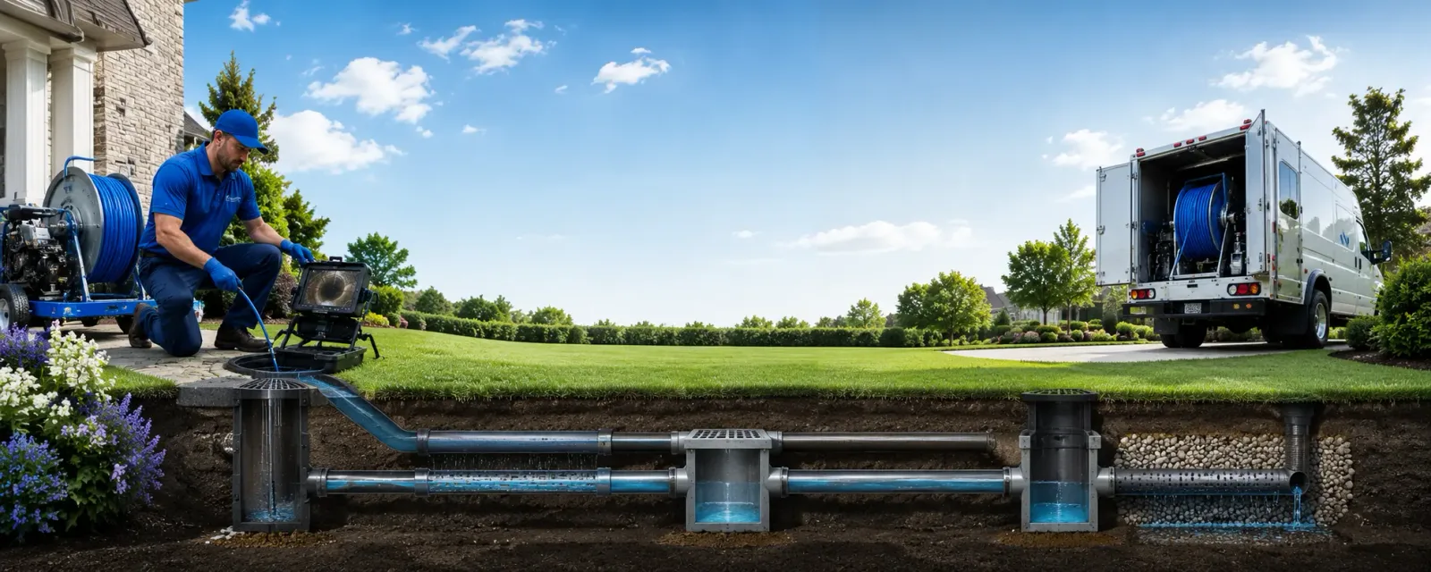 Outdoor drain cleaning information for Edison, CA
